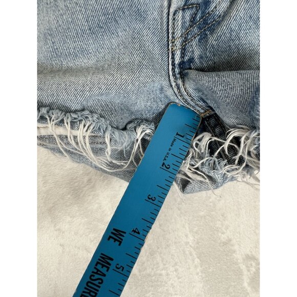 Levi’s 501 Selvedge Daisy Duke Jean Shorts Women’s Size 25 Distressed - Picture 4 of 8